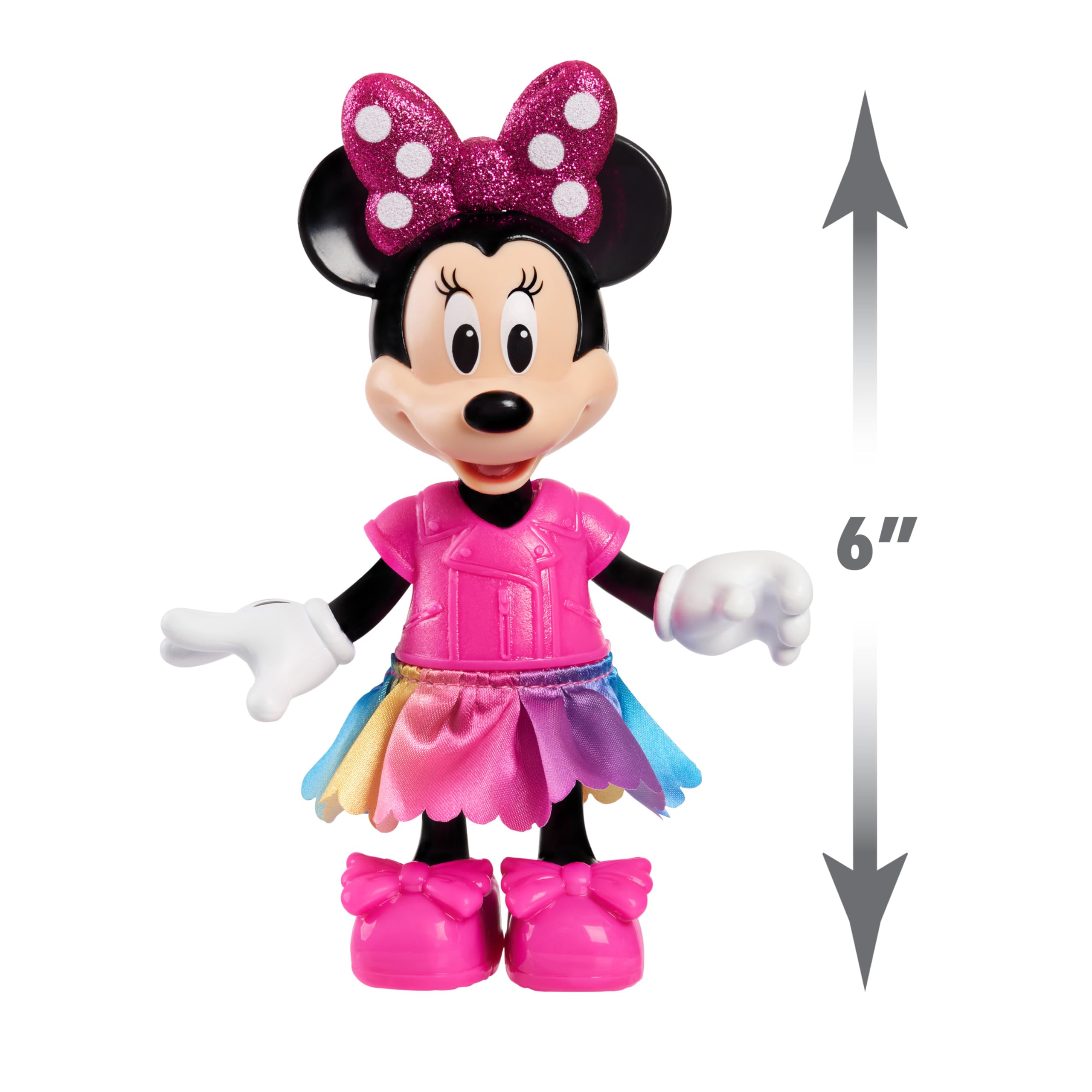 Just Play Minnie Mouse Fashion Doll & Accessories Set | 6-inch Doll | 9 Outfits | Ages 3+ 6