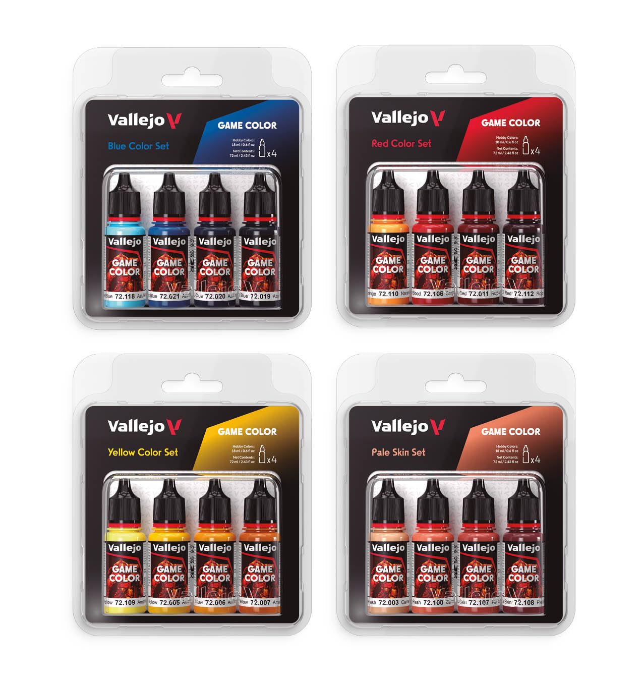 Vallejo Game Color Acrylic Paint Set - Purple Colors (4 x 18ml Bottles) 5