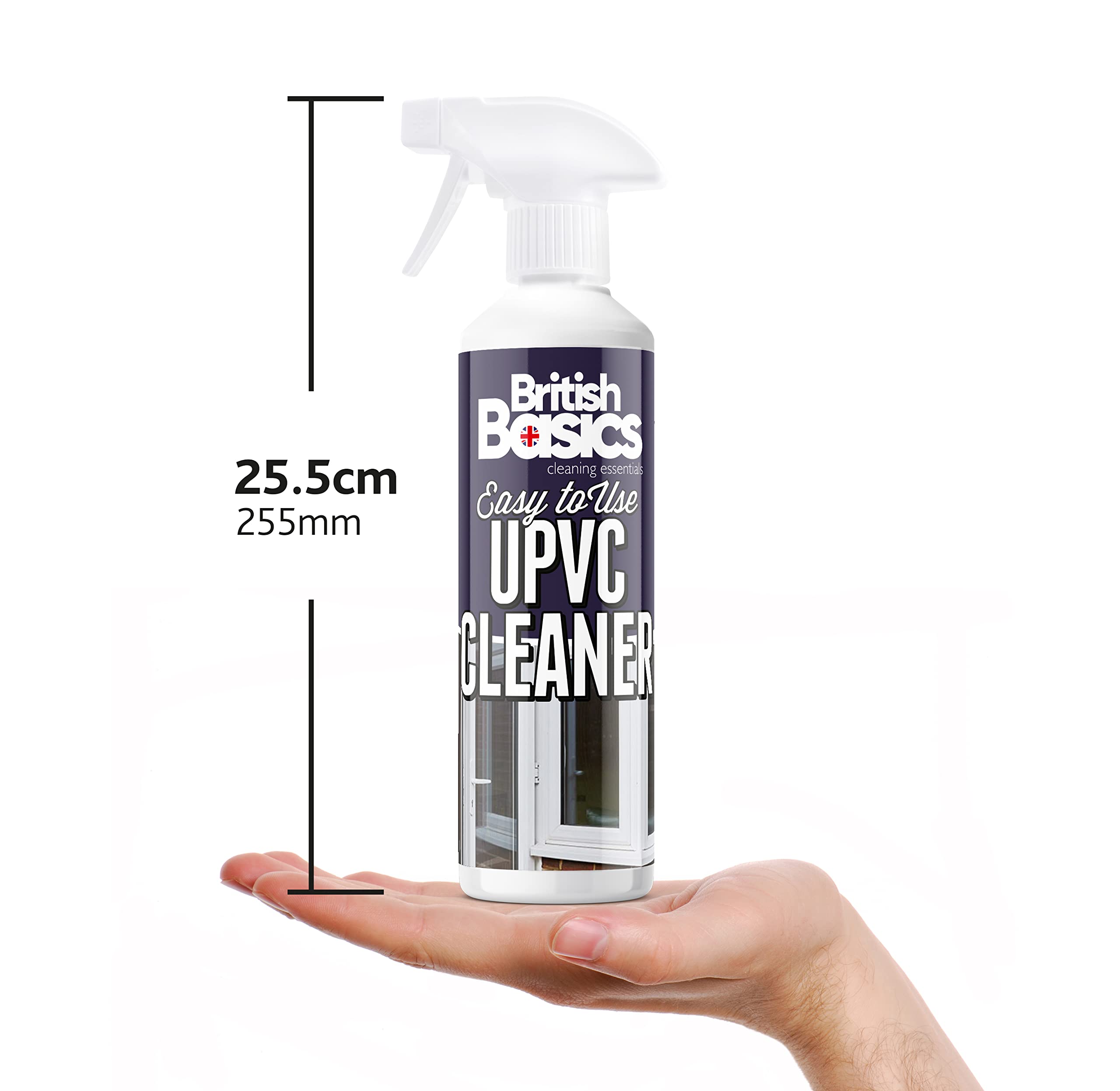 BritishBasics UPVC Cleaner Spray - Streak-Free Shine | 500 ml Unscented Liquid 2