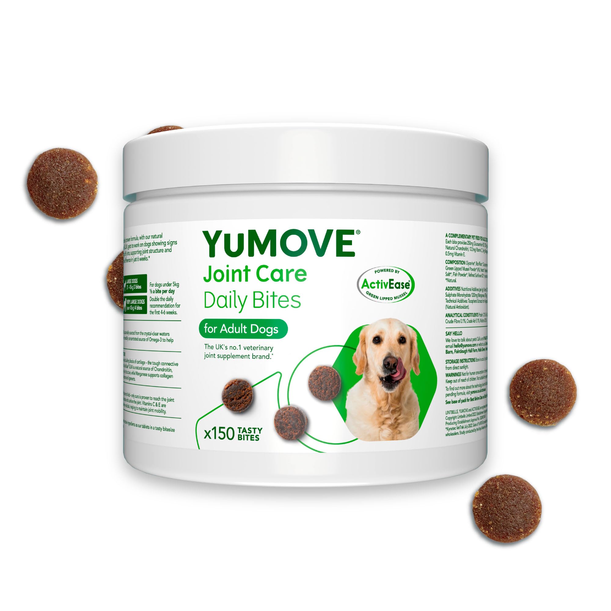 YuMOVE Joint Supplement for Dogs - Daily Bites for Joint Care | 150 Chews