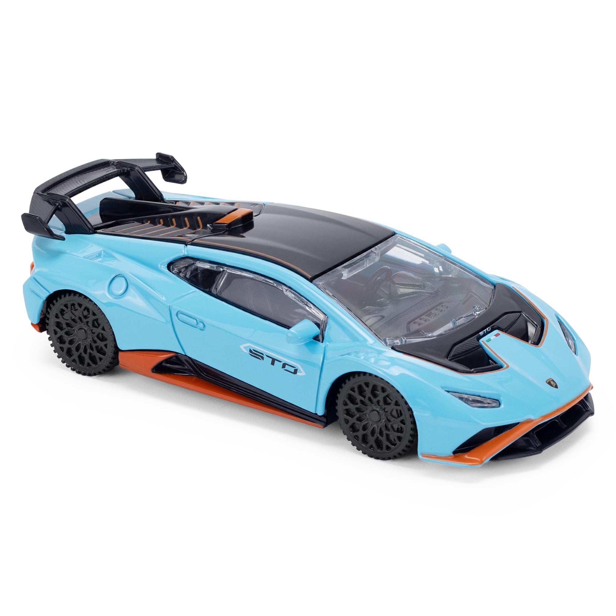 Lamborghini Huracan STO 1:43 Scale Die-Cast Model Car - Blue | Collectible Vehicle 2