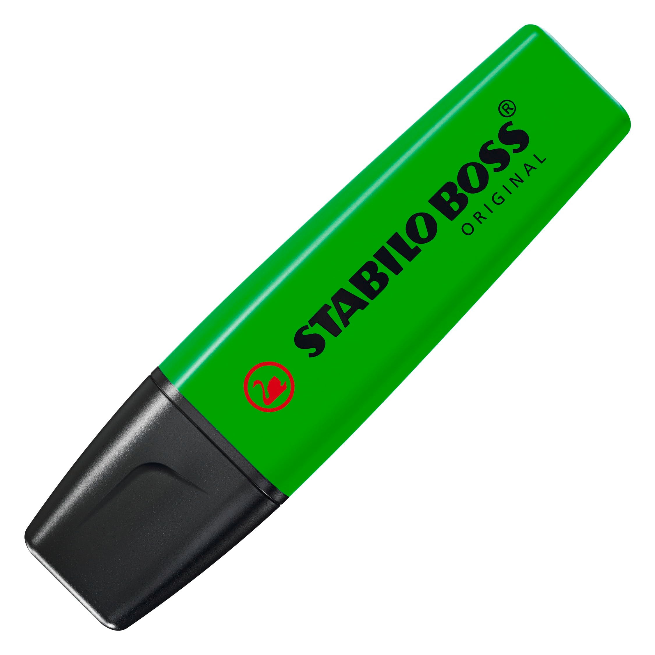 STABILO BOSS ORIGINAL Highlighter - Pack of 4 Green | 2mm & 5mm Line Widths | 4 Hour Cap-Off Time 2