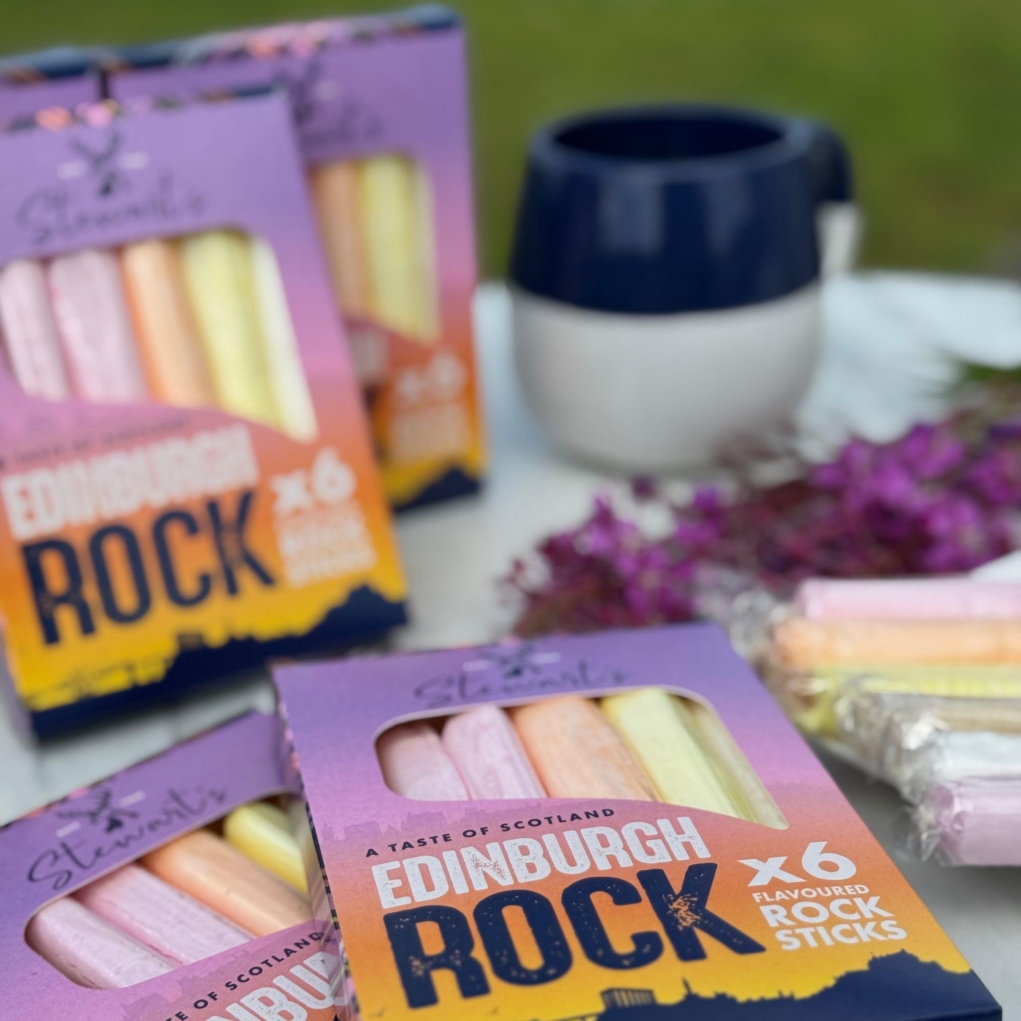 Stewart's Edinburgh Rock Sticks, 135 g – Veganfreundliche schottische Süßware