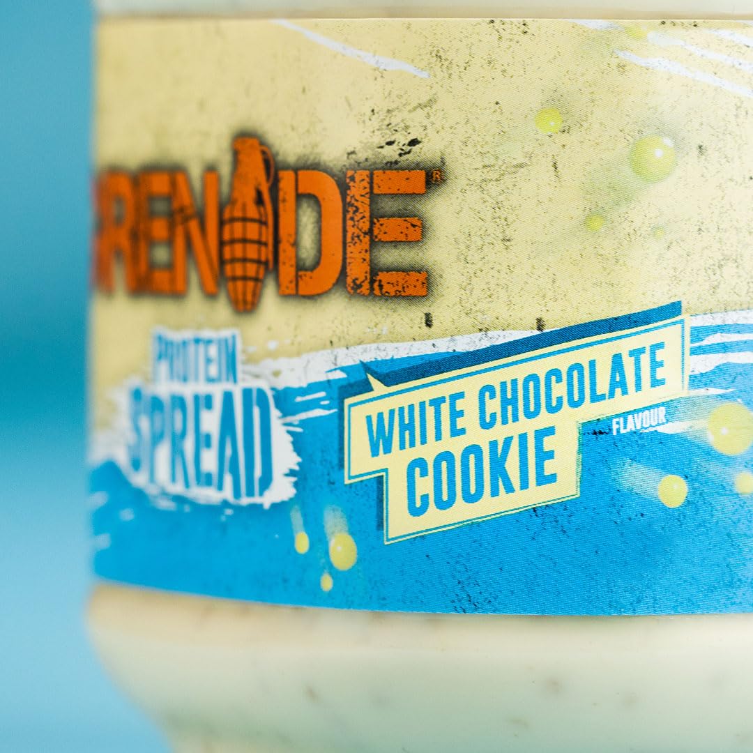 Grenade White Chocolate Cookie Protein Spread 360g - High Protein, Low Sugar, Vegetarian Friendly