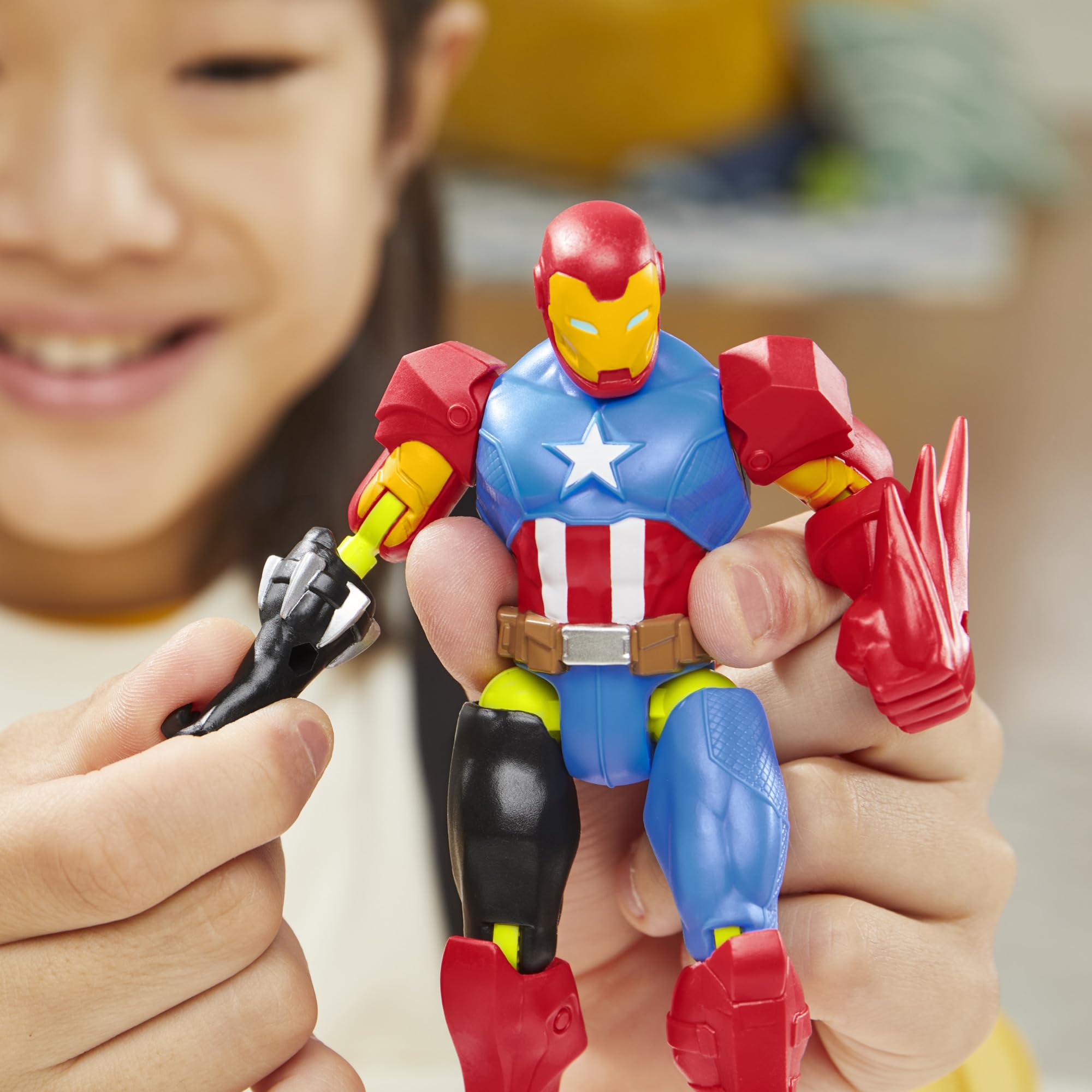 Marvel MixMashers Iron Man Action Figure - Mix & Match Play | 5-Inch Size | Ages 4+ 8