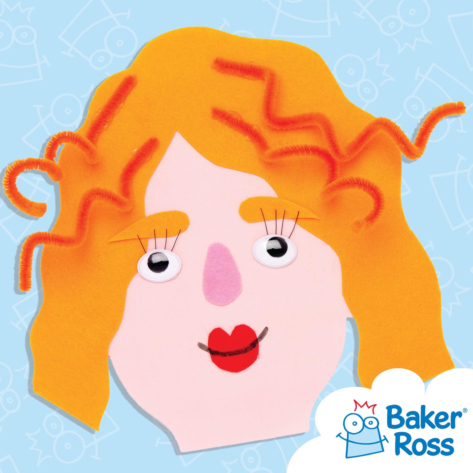 Baker Ross Skin Tone Face Cut-Outs AW757 - 56 Pieces, 8 Assorted Skin Colours | 15 x 13 cm 5