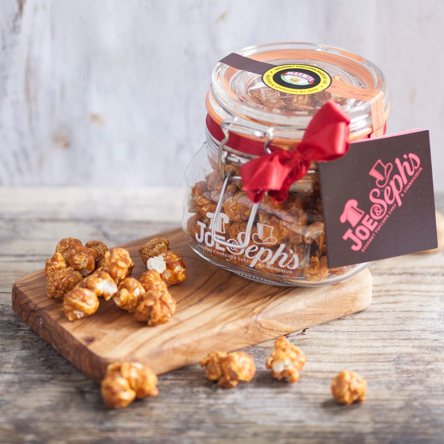 Joe & Seph's Kilner Jar of Marmite Popcorn 0.5L - Handmade Gourmet Snack Gift 2