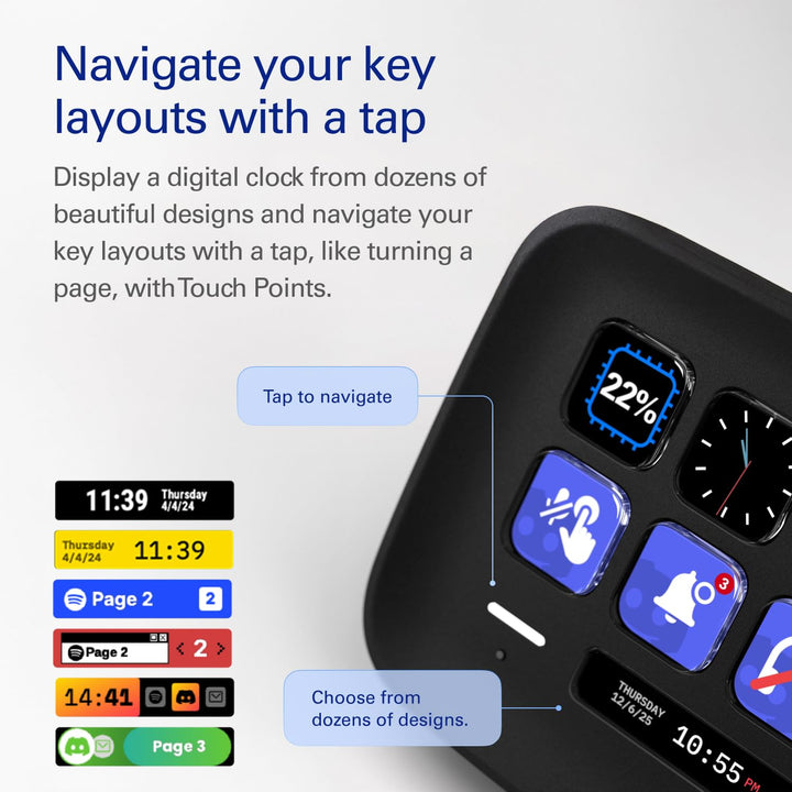 Elgato Stream Deck Neo (Black) – 8 Customisable Keys, 2 Touch Points, Speed