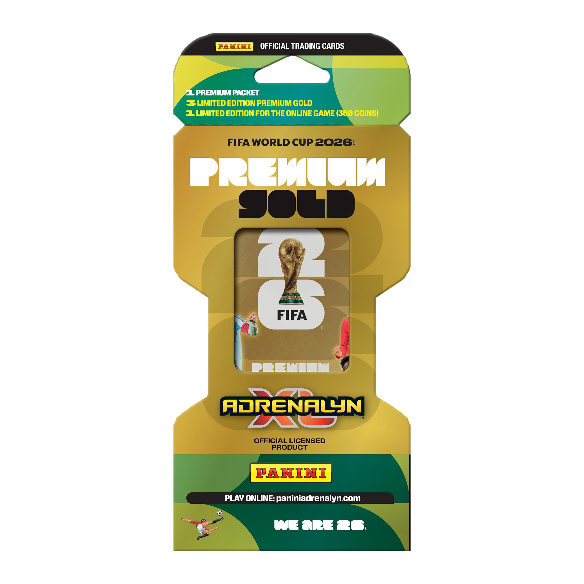 Panini FIFA World Cup 2026 Adrenalyn XL Premium Gold Booster Pack | 2026 Release