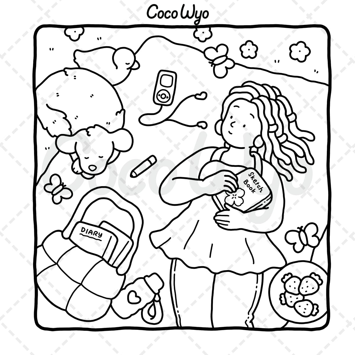 Coco Wyo Girl Moments Vol. 2 Coloring Book - Cute Cozy Scenes for Teens & Adults | Paperback 6