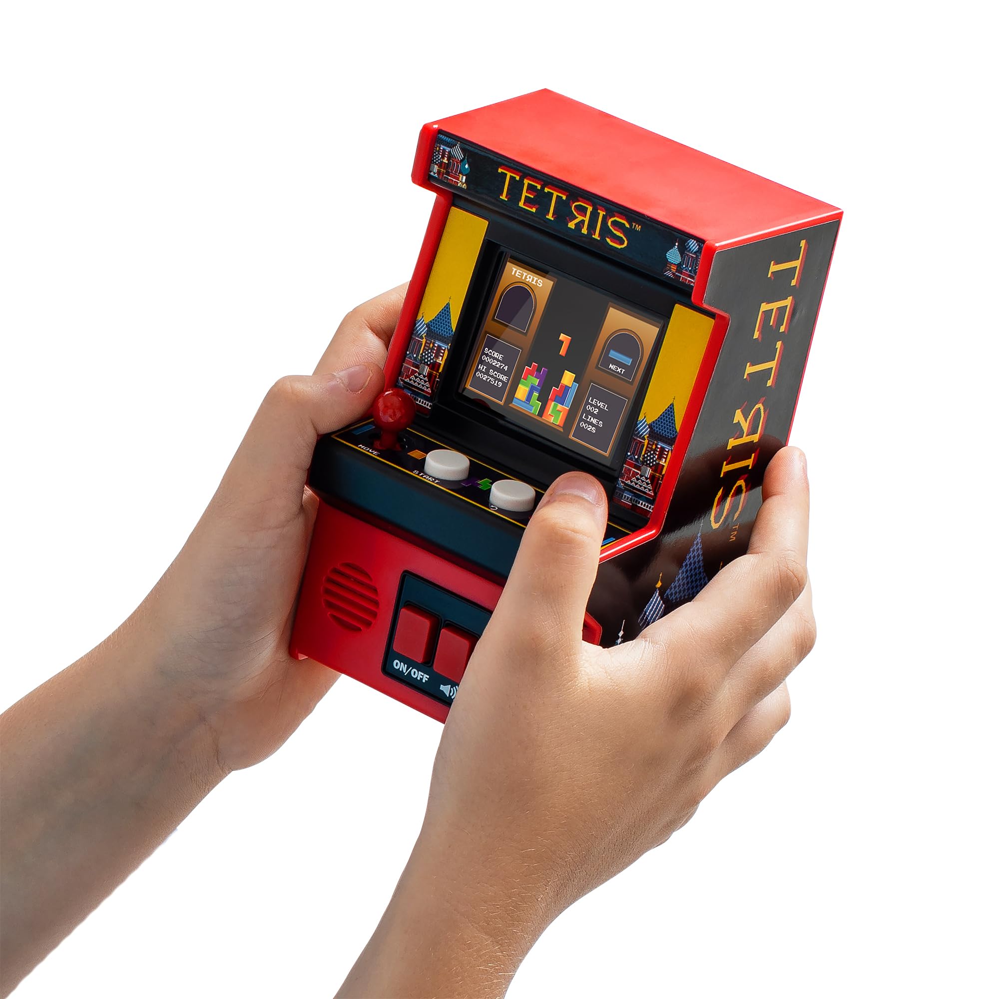 Mini Tetris Arcade Game Machine - Retro Electronic Handheld with Color Screen, Ages 8+ 1