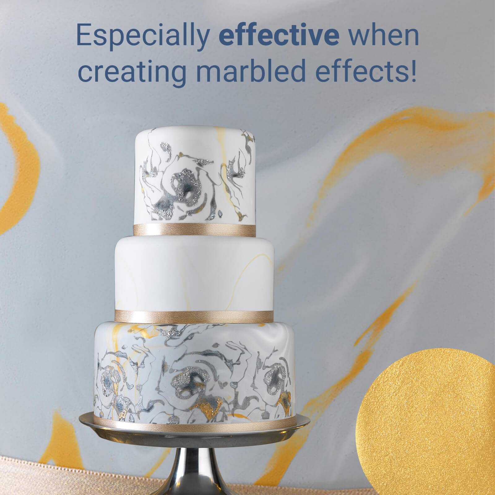 House of Cake Metallic Gold Edible Sugar Paste Fondant Icing for Modelling | 100g
