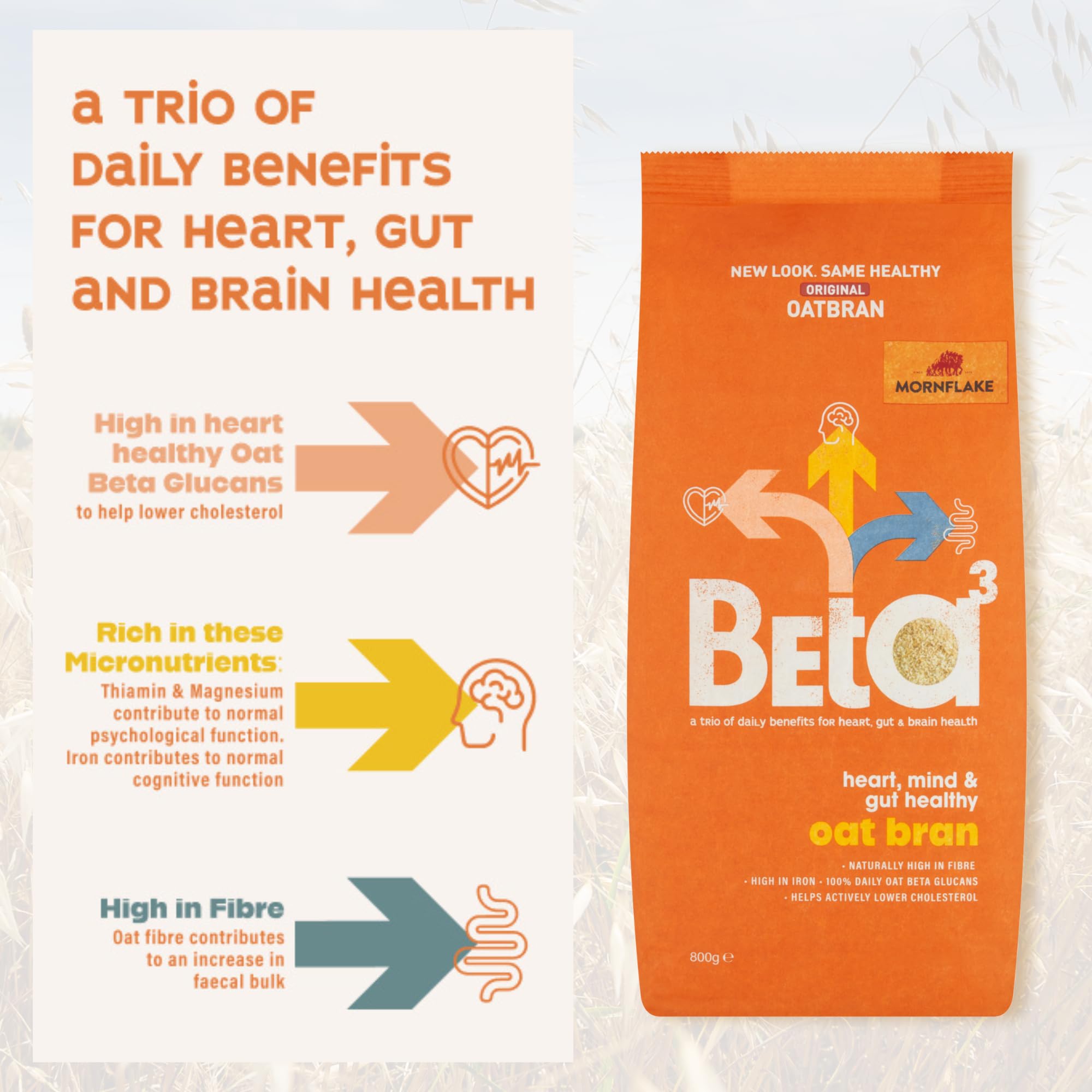 Mornflake - Original herzgesunde Haferkleie 800g 5