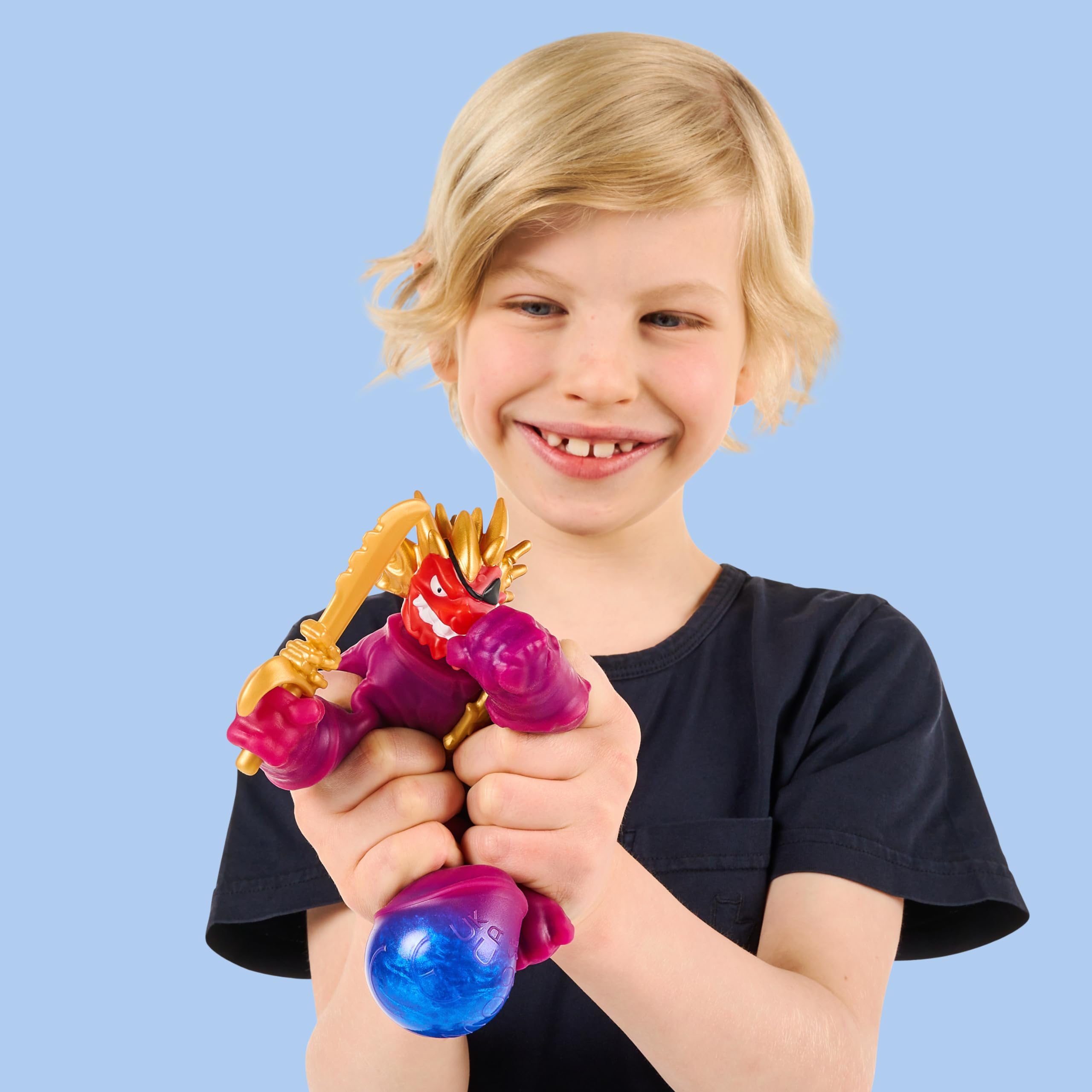 Heroes of Goo Jit Zu Cursed Goo Sea Blazagon - Stretchable Action Figure with Color-Changing Curse Feature 2