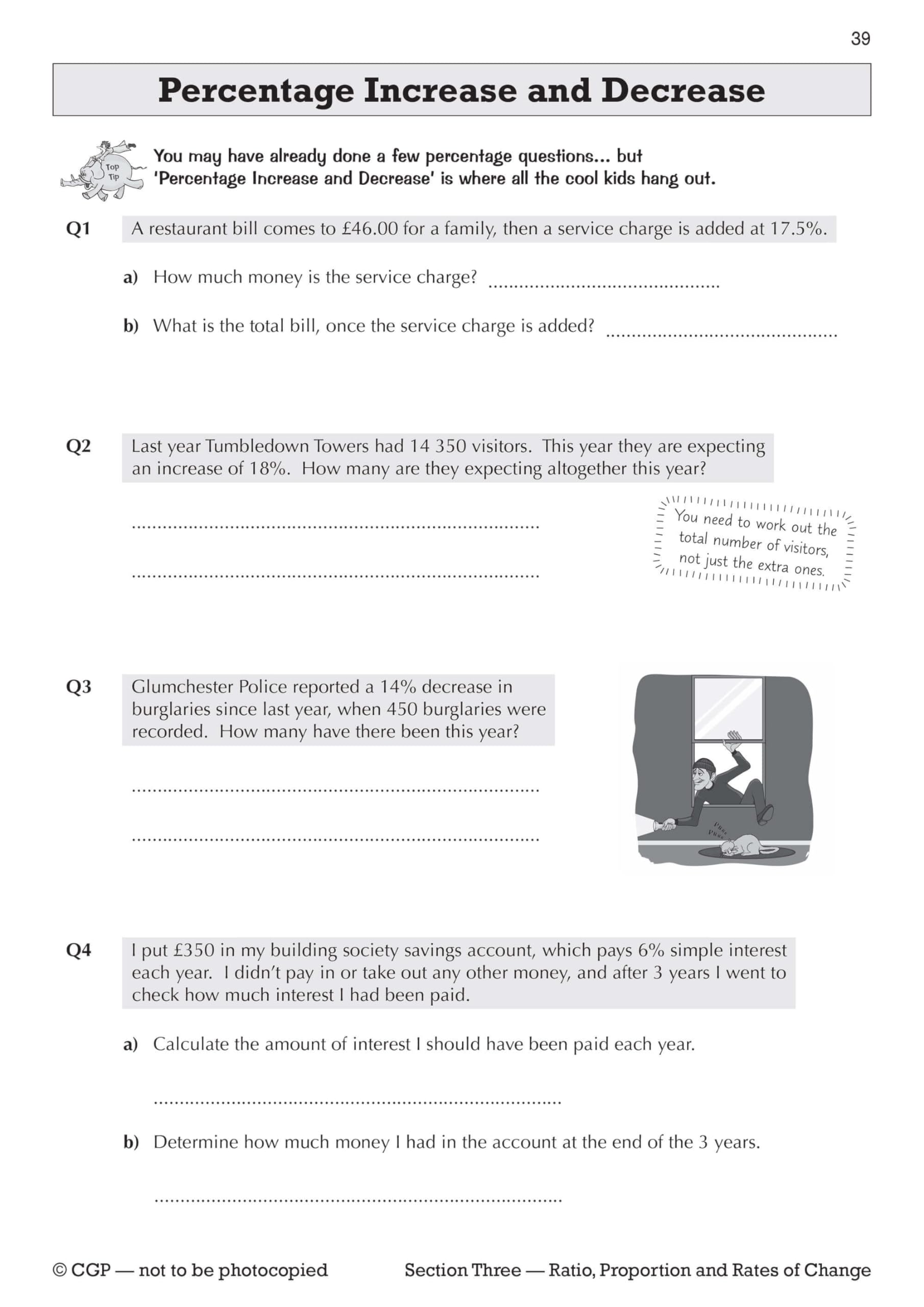CGP KS3 Maths Workbook - Foundation Level Practice Questions with Answers | Paperback | 2023 5