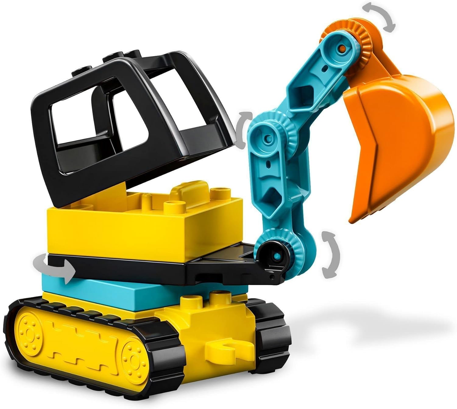 LEGO DUPLO Town Truck & Tracked Excavator Construction Playset for Toddlers 2+ 5