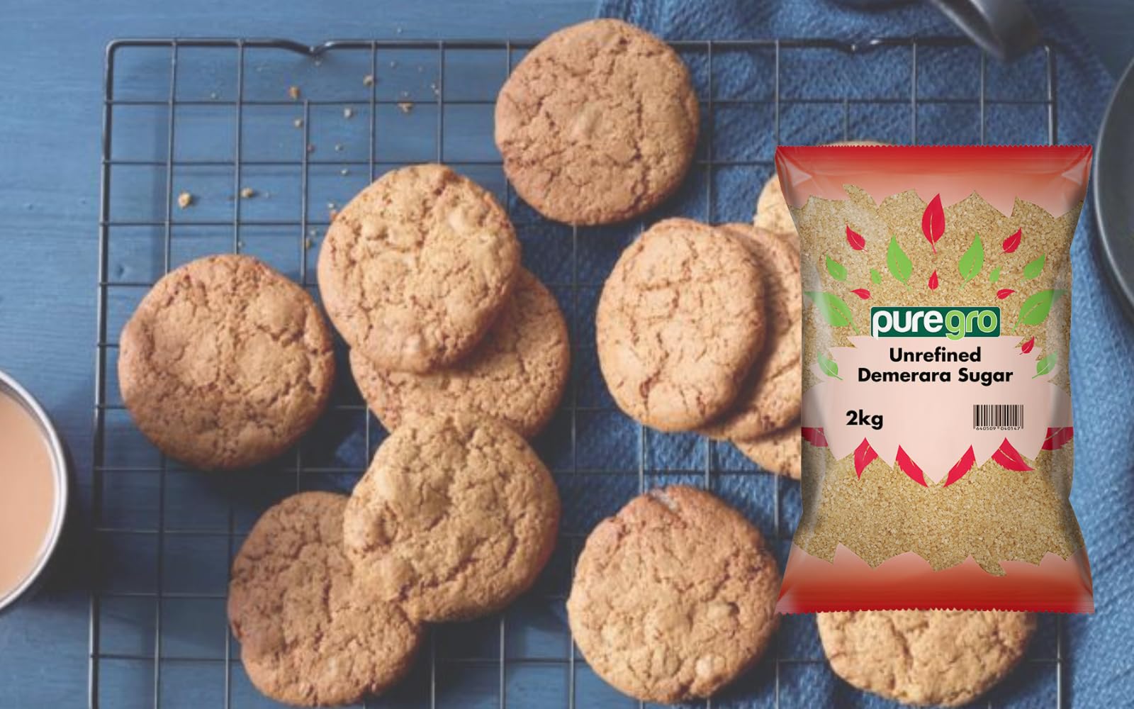 Puregro Demerara-Zucker – Premium-Goldrohrzucker, 2 kg 6