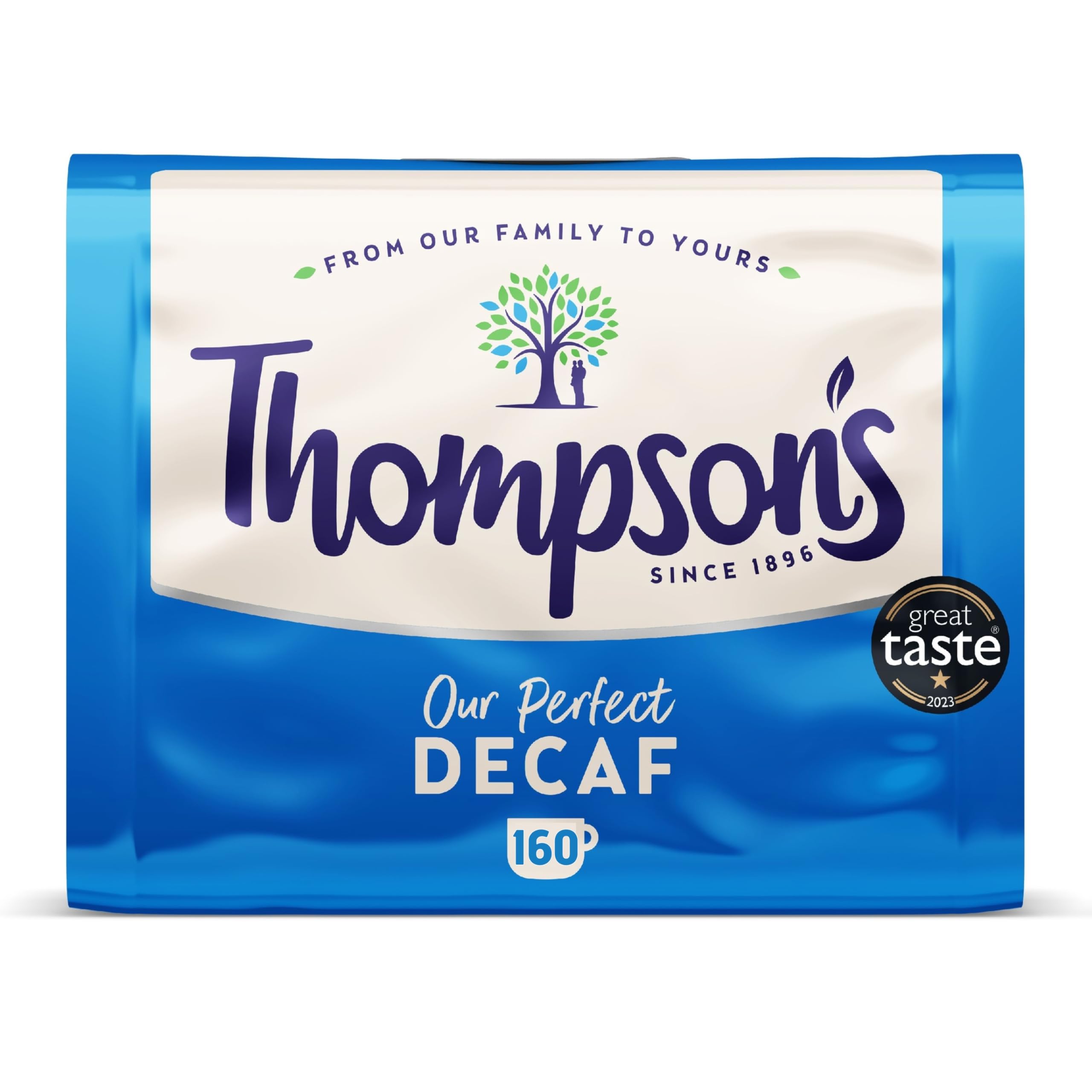 Thompson's Decaffeinated Black Tea Bags - 160 Pack (500g) 1