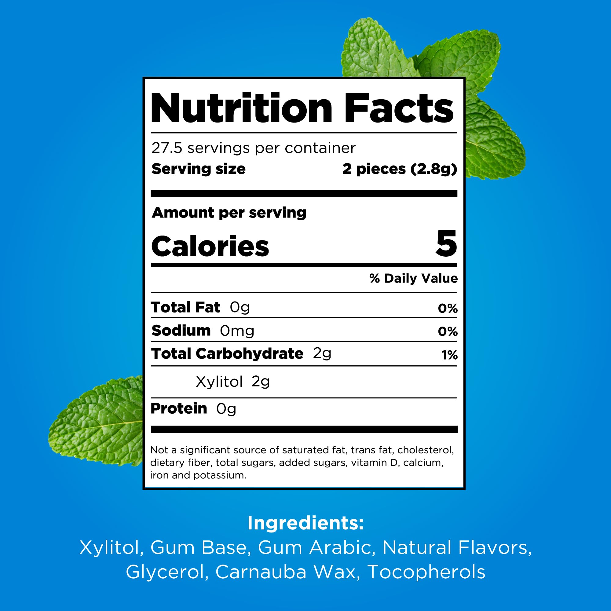 PUR - Pfefferminz-Kaugummi (55 Stück, zuckerfrei, mit Xylitol gesüßt) 4