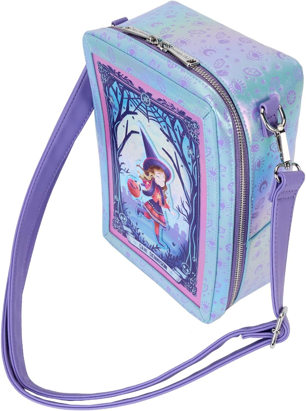 Loungefly Hocus Pocus Tarot Card Iridescent Crossbody Bag 3