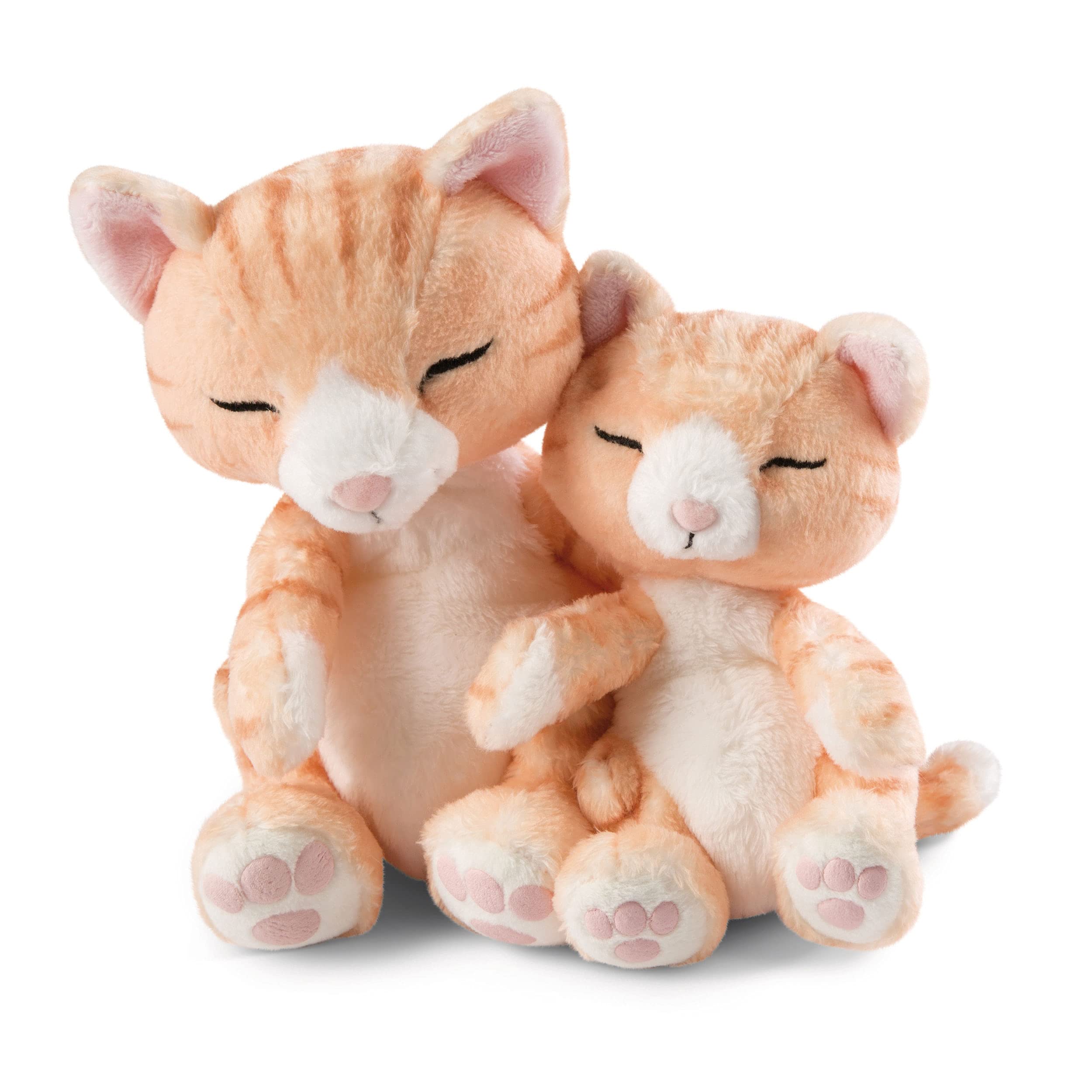 NICI Soft Toy Cat in Blue-Green Basket - Cuddly Plush Kitten for Babies & Kids 2