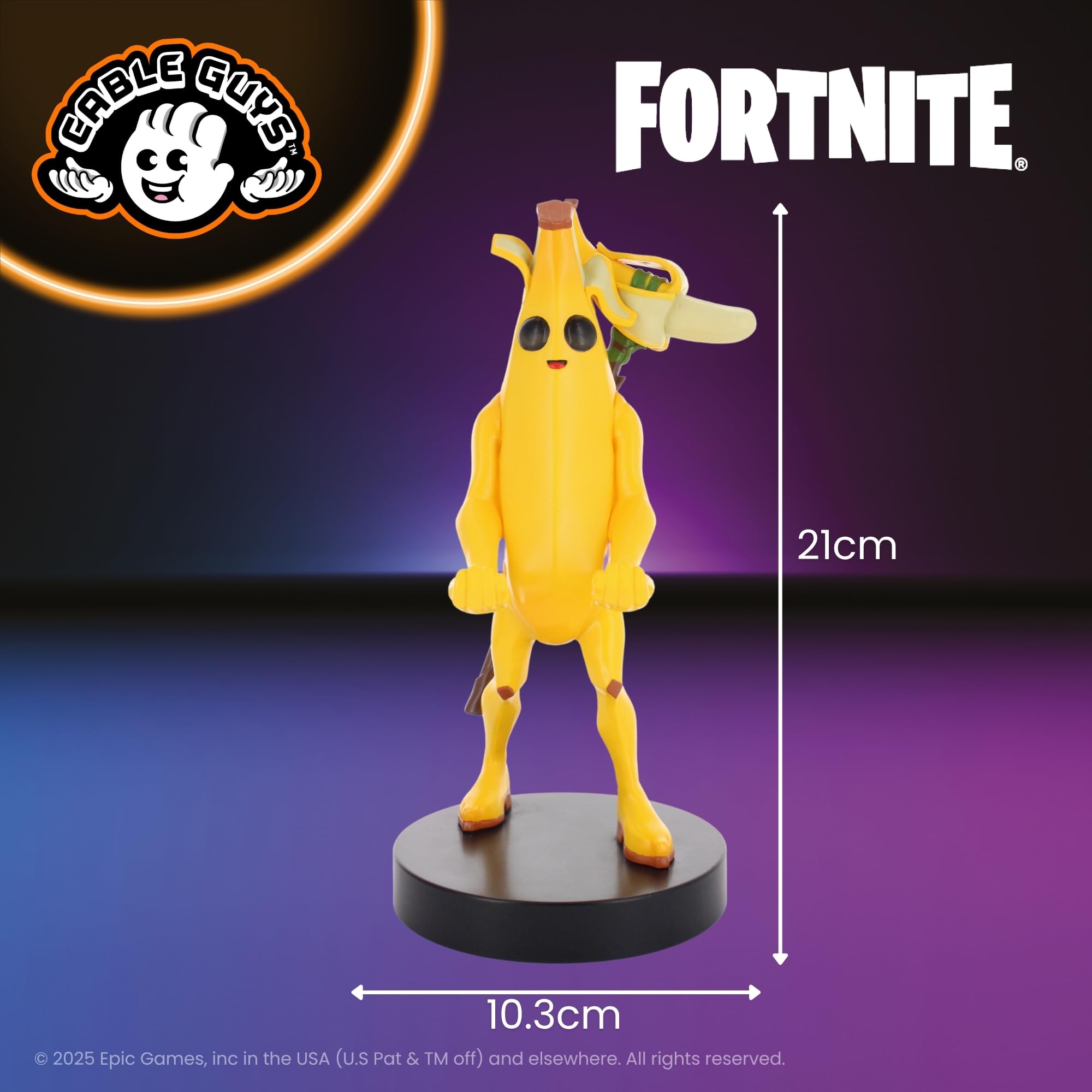 Cableguys Peely Fortnite Controller & Phone Stand - 8.5in Tall | Compatible with PS5/Xbox Controllers 6