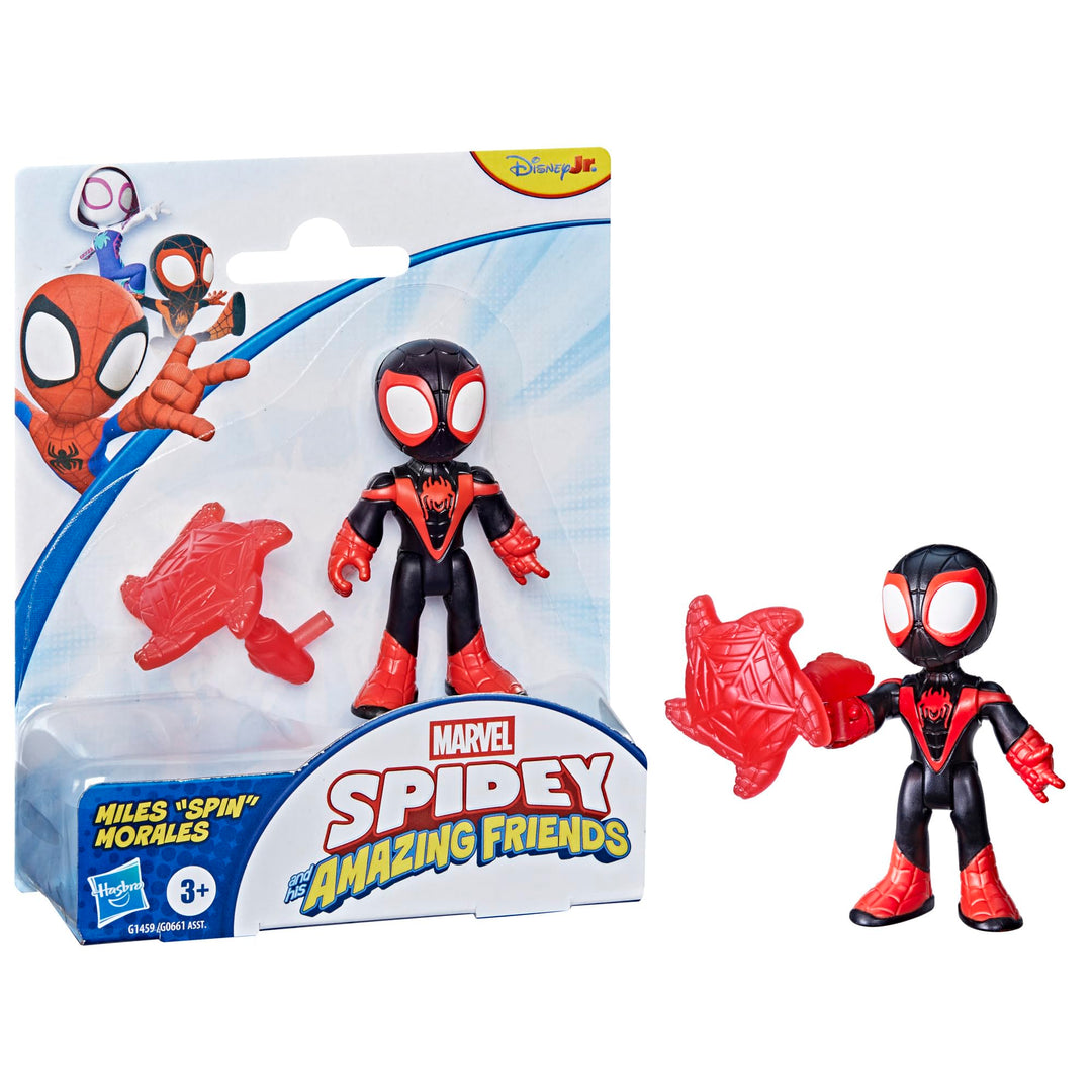 Miles 'Spin' Morales Action Figure - 7.6 cm Poseable Marvel Toy with Web Accessory