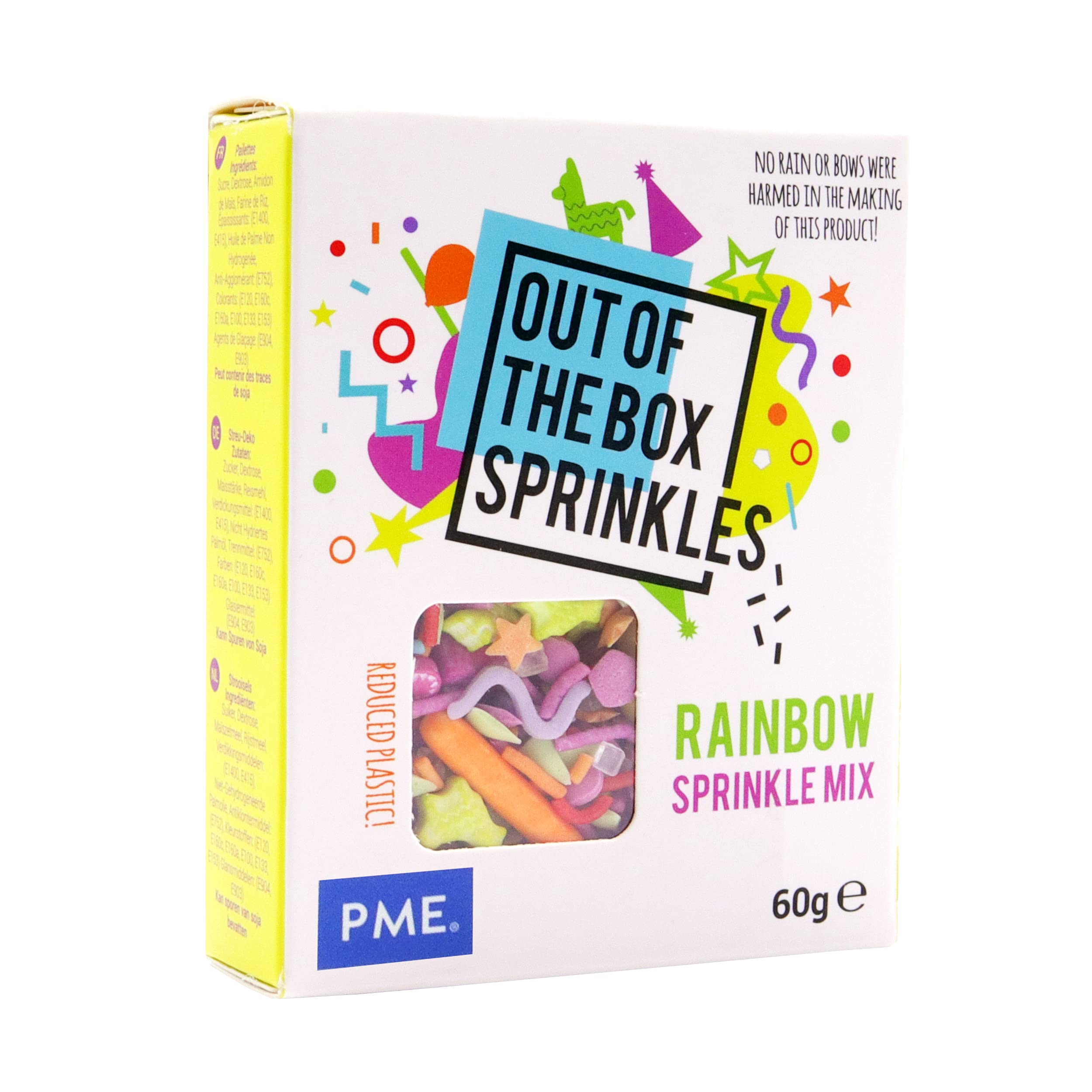 PME Out of the Box Sprinkles - Rainbow Mix | 60g Resealable Box 1