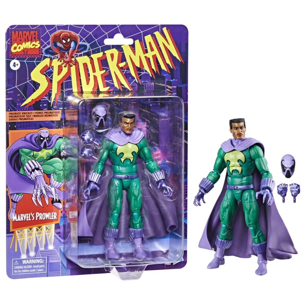 SPIDER-MAN Marvel Legends Prowler Action Figure - 15 cm/6 inch Scale | Animated Series Inspired 1