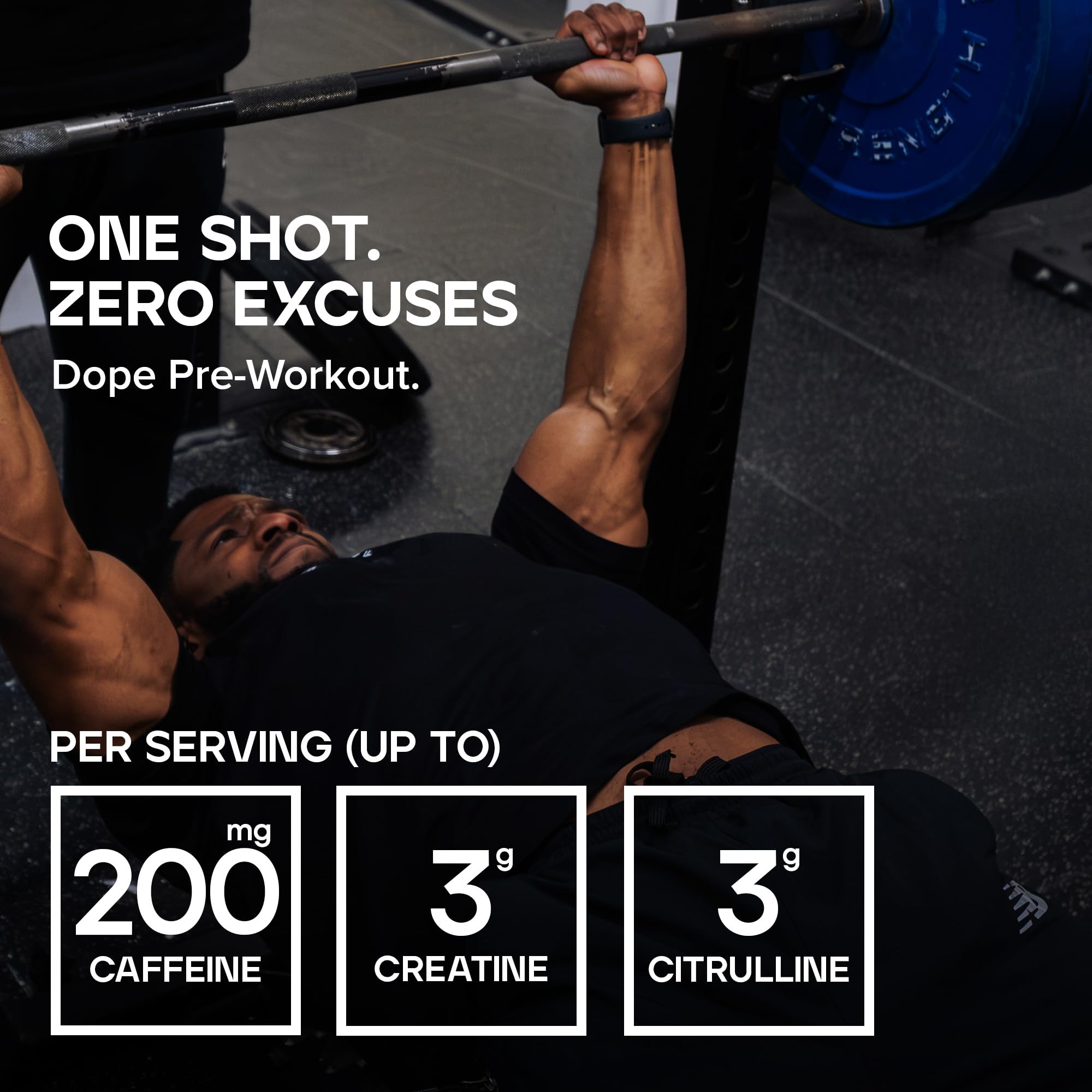 BULK POWDERS Dope Pre-Workout Powder - Orange & Mango | 3g Creatine Per Serving | 200mg Caffeine 3