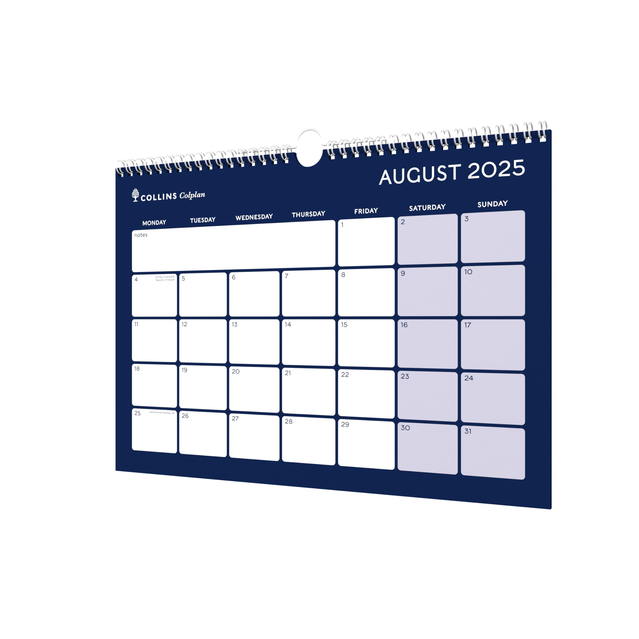 Collins Colplan Mid/Academic Year Memo Wall Planner | July 2025 - July 2026 | A4 Size 3