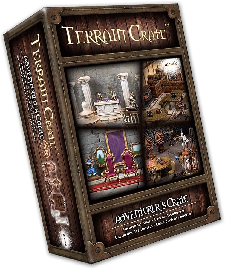 Mantic Games TerrainCrate Adventurers' Crate Tabletop Terrain Set (MGTC135)