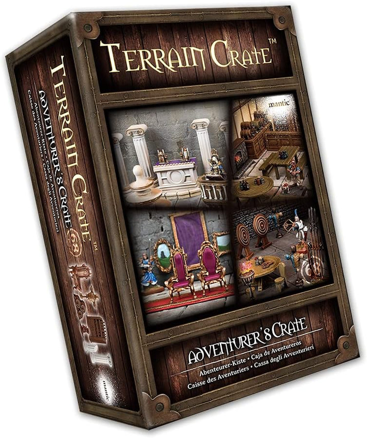 Mantic Games TerrainCrate Adventurers' Crate Tabletop Terrain Set (MGTC135)