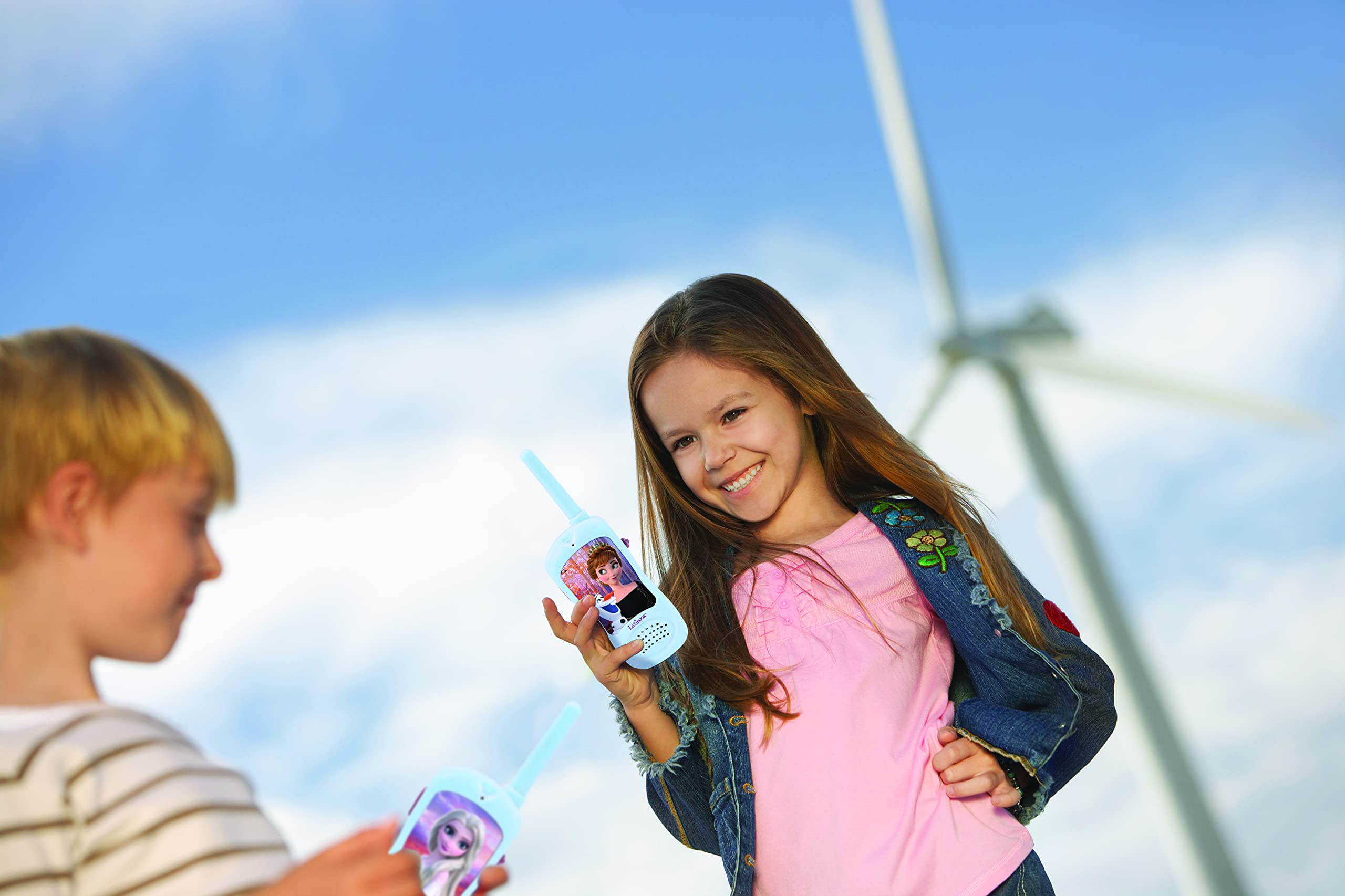 LEXIBOOK Frozen Walkie-Talkies - Disney Elsa Anna Olaf Communication Game for Kids