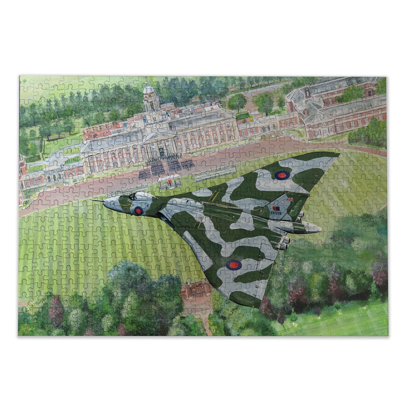 Gibsons Aiming High Flying High 500 Piece Jigsaw Puzzle for Adults | RAF Cranwell Vulcan 8