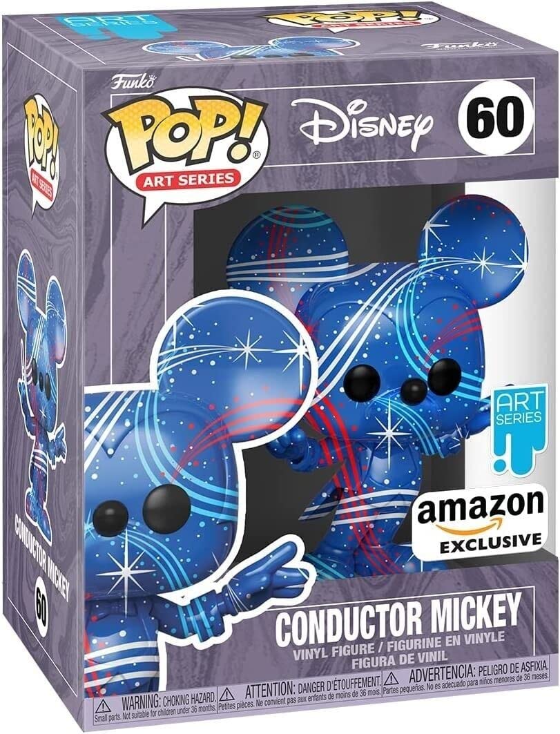 Funko Pop! Disney Conductor Mickey Vinyl Figure - 3.75 in | Protective Case Included