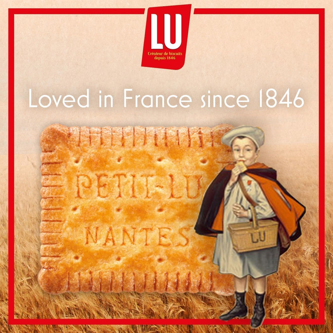 LU Le Petit Chocolat Milk Chocolate Coated Biscuits, Classic French Buttery