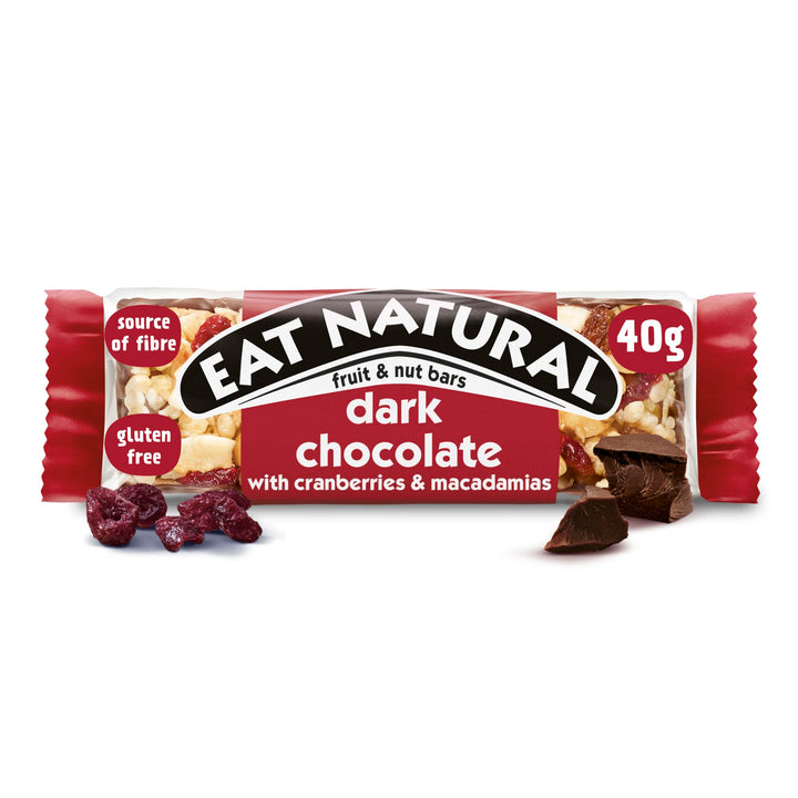Eat Natural - Dark Chocolate with Cranberries & Macadamias Fruit & Nut Bars