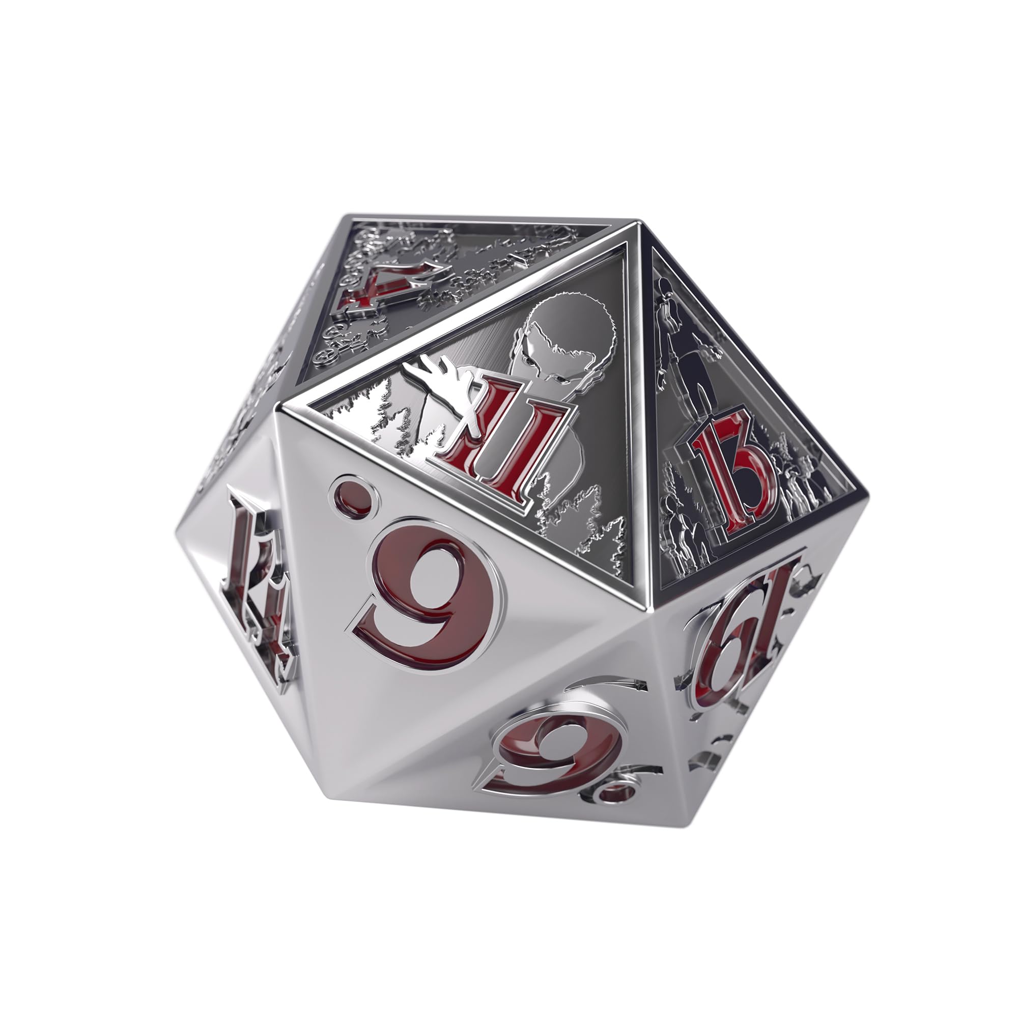 Gamegenic Stranger Things Hellfire Club Premium Metal D20 Dice 1