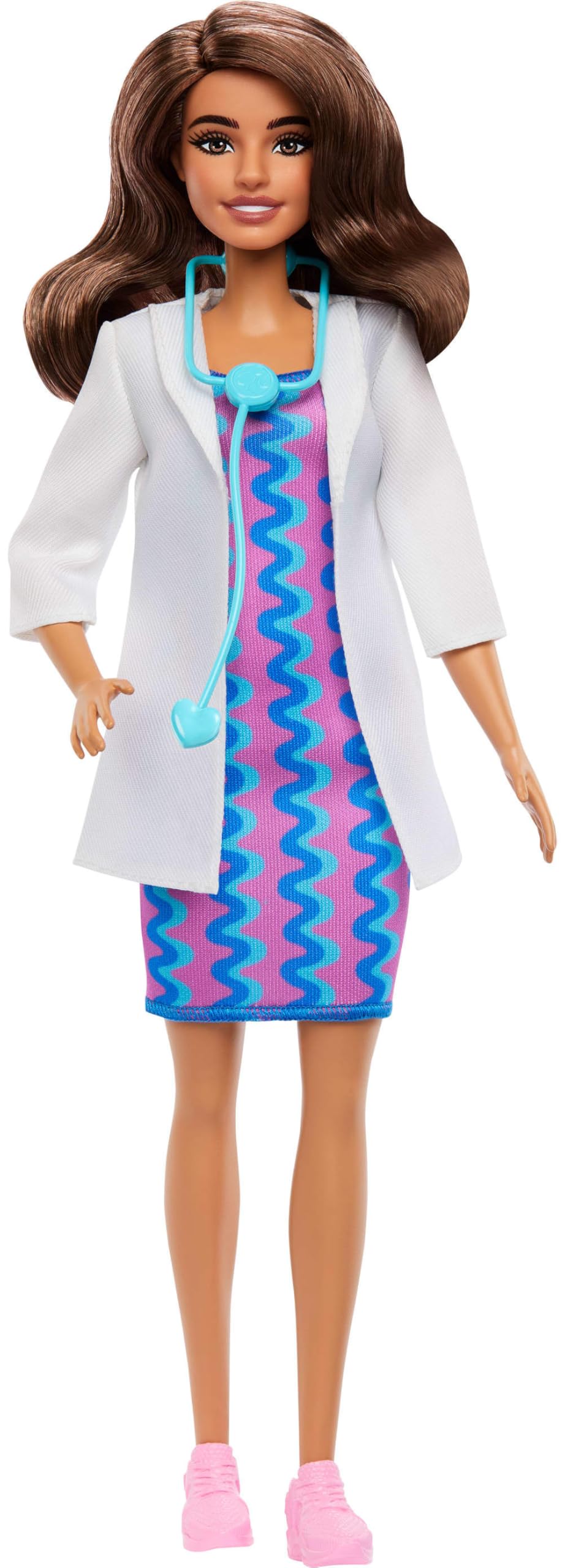 Barbie Careers Doctor Fashion Doll - Removable White Coat & Stethoscope | Ages 3+ 1
