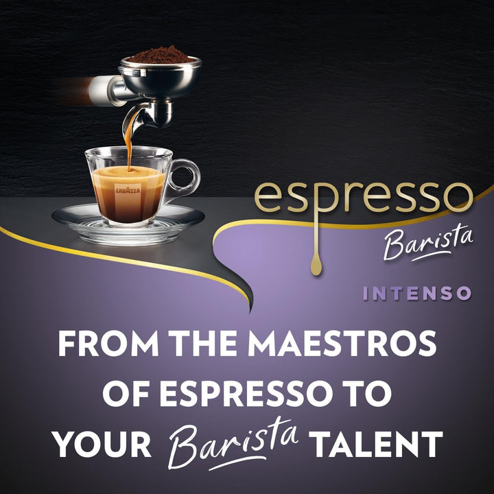 Lavazza Espresso Barista Intenso - Ground Coffee Blend for Moka Pot & French Press