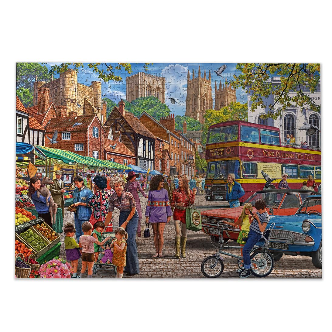 Gibsons York Market 250XL Piece Jigsaw Puzzle | Steve Crisp Art | Recycled Board 8