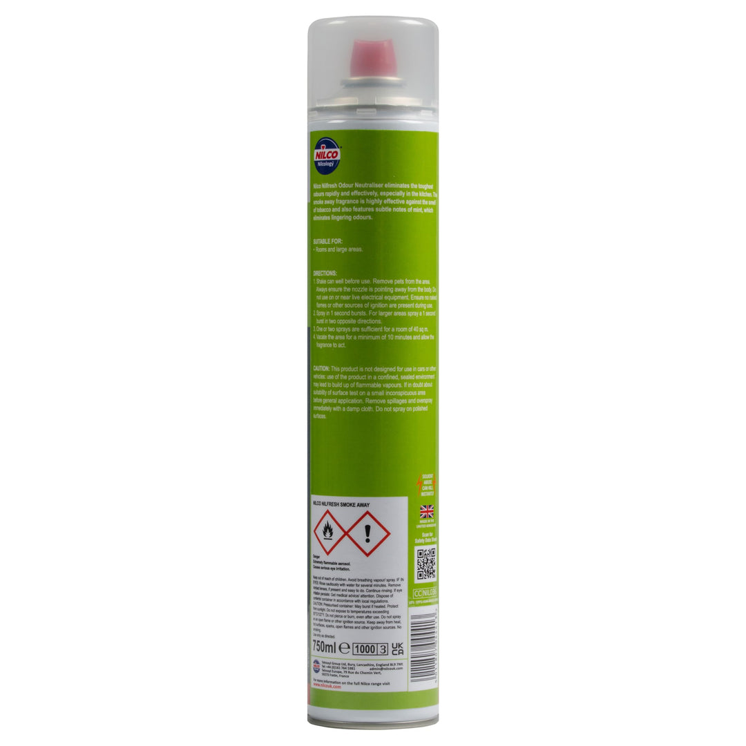 Nilco Power Fresh Smoke Away 750ml Air Freshener & Odour Eliminator
