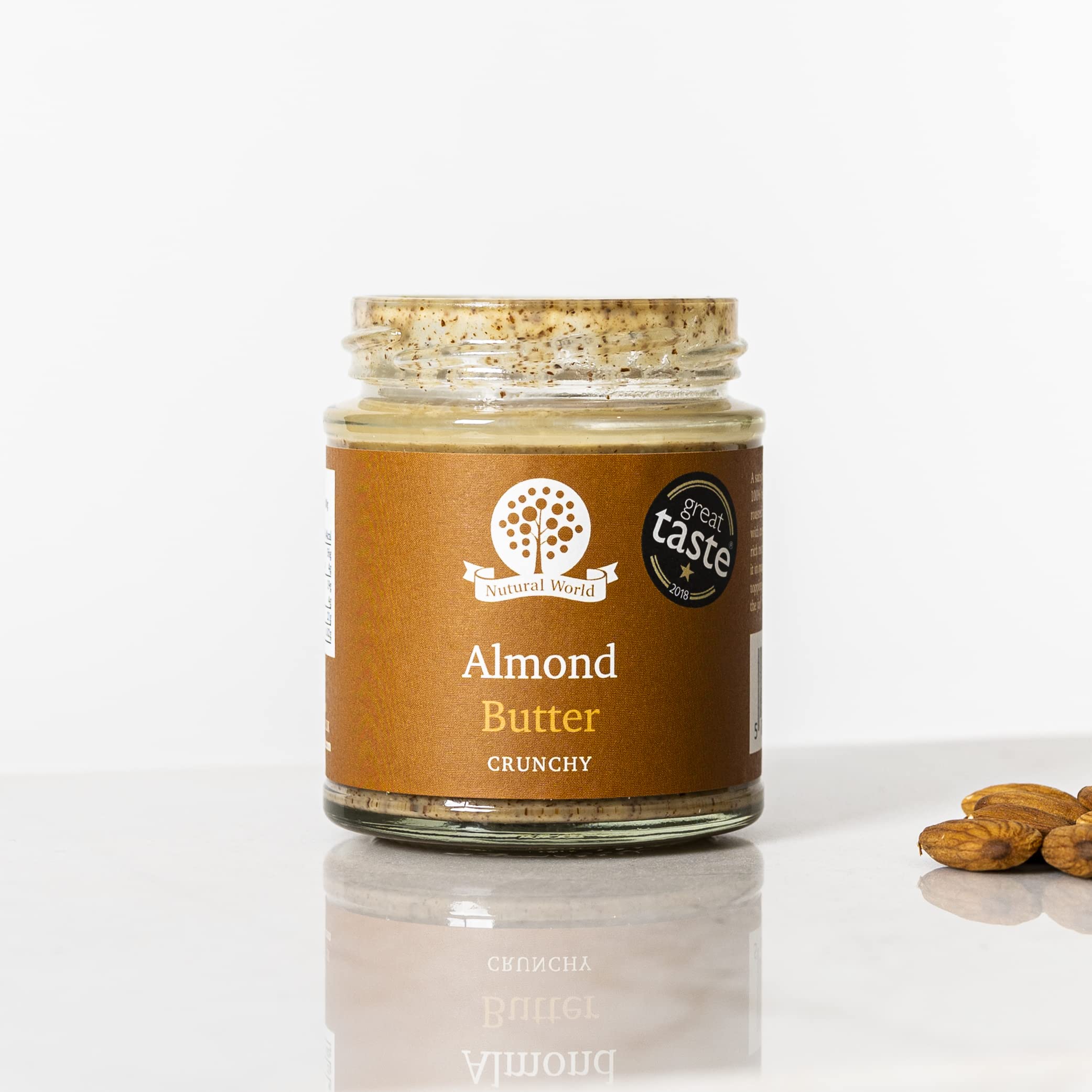 Nutural World Crunchy Almond Butter - 100% Almonds, Great Taste Award Winner | 1kg