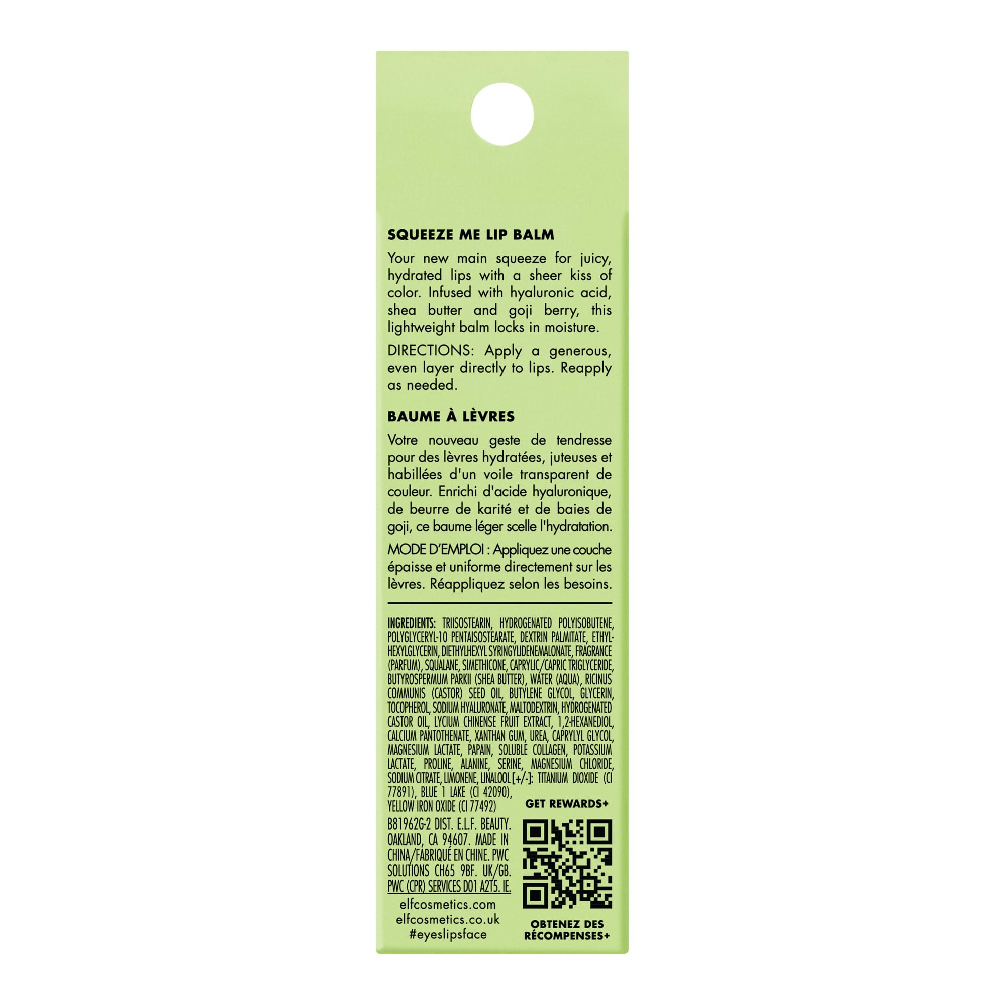 e.l.f. Squeeze Me Lip Balm (9 g) - Moisturizing Vegan Lip Balm with Sheer Tint, Hyaluronic Acid & Shea Butter 3