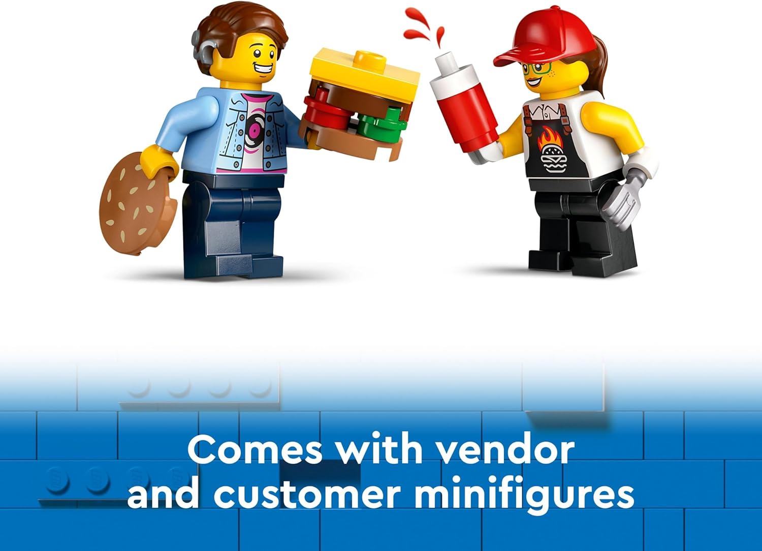 LEGO City Burger Van Toy - Food Truck Playset for 5+ Year Olds 2