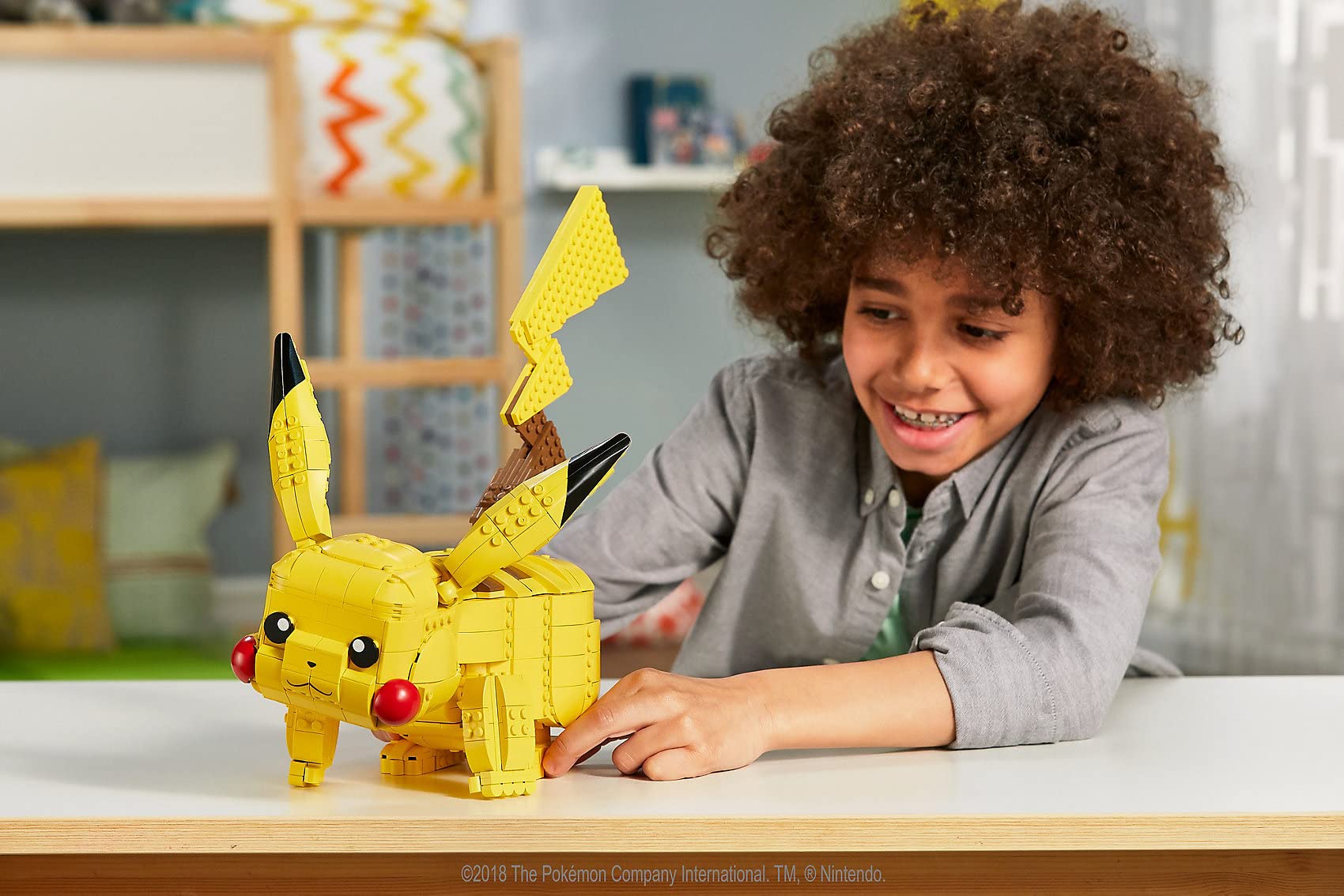 Mattel Mega Construx Pokemon Jumbo Pikachu Building Set | 806 Pieces | Ages 6+ 5