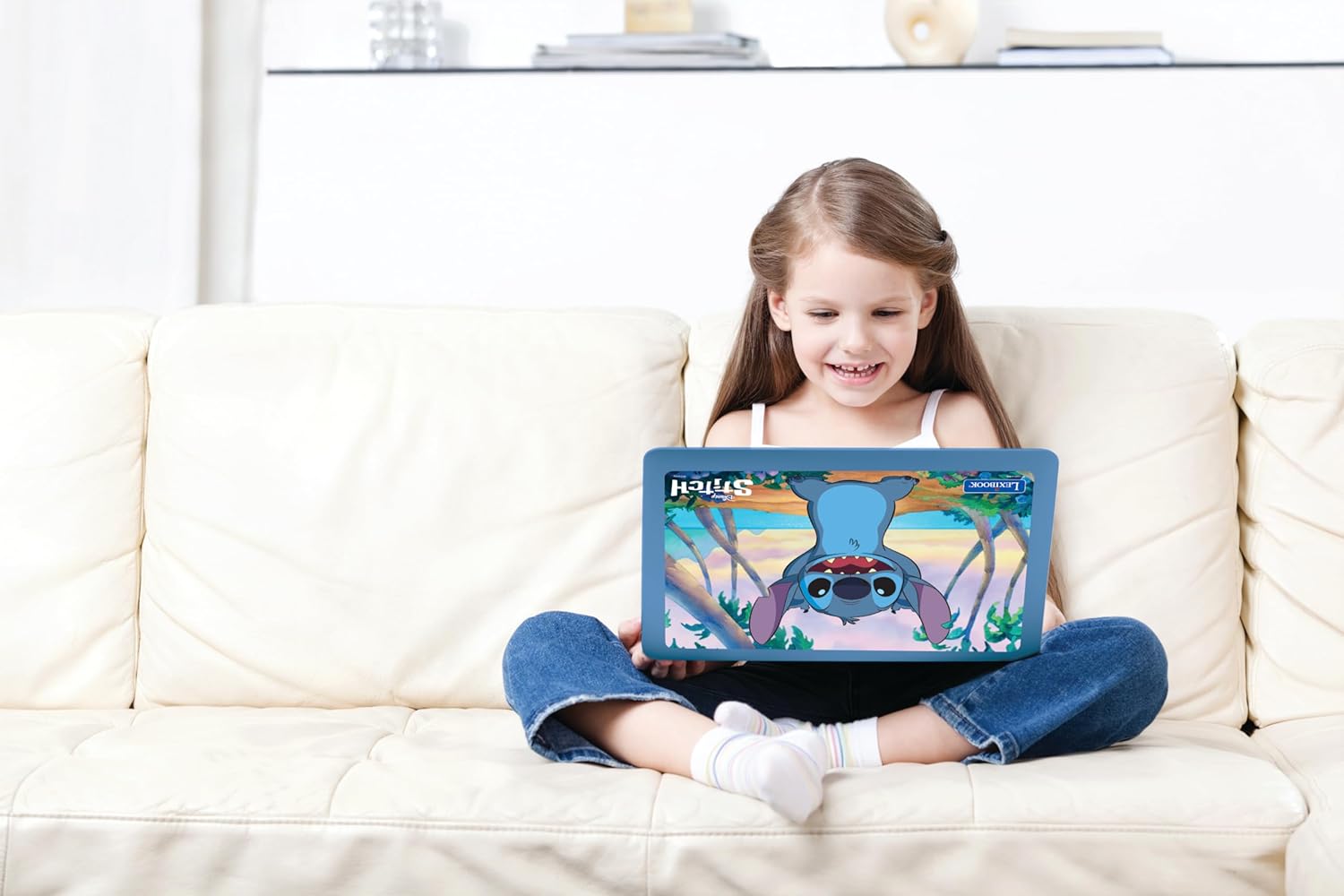Lexibook Disney Stitch Bilingual Educational Laptop - 124 Activities for Ages 4+