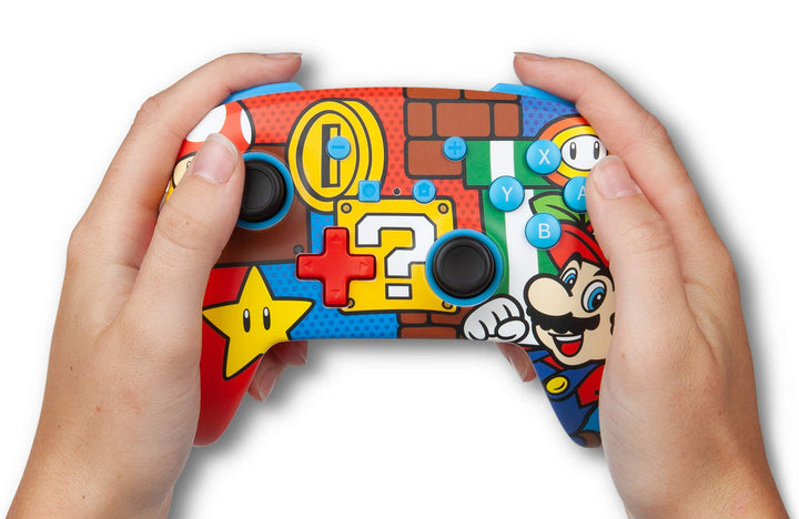 PowerA Enhanced Wireless Gamepad for Nintendo Switch - Mario Pop Design
