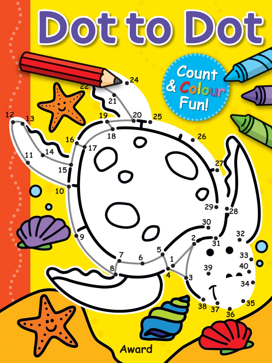 Award Publications Ltd Dot to Dot Turtle and More Activity Book - Counting & Colouring Fun | Ages 4-8 1